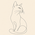The Line Art Portrait — Custom Pet Canvas