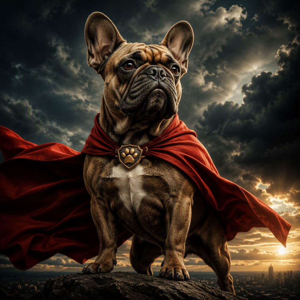 The Superhero Portrait — Custom Pet Canvas